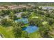Aerial view showing tennis courts, basketball court, and community green spaces at 2809 Almaton Loop # 304, Kissimmee, FL 34747