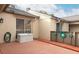 Small patio with storage container at 280 Windmeadows St, Altamonte Springs, FL 32701
