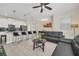 Open floor plan with modern kitchen and living room, perfect for entertaining at 650 Pebble Beach Dr, Davenport, FL 33896