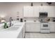 Modern kitchen featuring white cabinets and appliances at 101 New Providence # 9101, Davenport, FL 33897