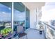 Balcony with city views and seating at 150 E Robinson St # 3106, Orlando, FL 32801