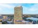 High-rise building and surrounding cityscape aerial view at 150 E Robinson St # 3106, Orlando, FL 32801