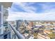 Balcony with city views and seating at 150 E Robinson St # 3106, Orlando, FL 32801