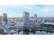 Aerial view of cityscape with lake and high-rise building at 150 E Robinson St # 3106, Orlando, FL 32801