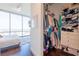 Bedroom with walk-in closet and city view at 150 E Robinson St # 3106, Orlando, FL 32801