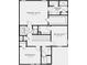 Upstairs floor plan showing primary suite, laundry, and two additional bedrooms at 5736 Le Marin Way, Kissimmee, FL 34758
