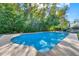 Relaxing pool with a spacious deck, lush greenery, and lounge chairs at 734 Riverbend Blvd, Longwood, FL 32779
