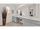 Updated bathroom with double vanity and large mirror at 734 Riverbend Blvd, Longwood, FL 32779