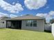 Gray house with screened porch and backyard at 3995 Scarlet Branch Rd, Orlando, FL 32824