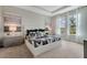 Spacious primary bedroom with large windows and stylish furnishings at 1771 Three Bars Rd, Kissimmee, FL 34744