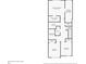 Second floor plan showcasing primary bedroom, bathroom, laundry, and two additional bedrooms at 8948 Hildreth Ave, Orlando, FL 32832