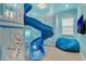 Frozen themed bedroom with a slide and built in bunk beds at 1110 Watson Ct, Reunion, FL 34747