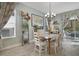 Dining room with farmhouse table and chairs, and a map on the wall at 2160 Antilles Club Dr, Kissimmee, FL 34747