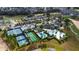Aerial view of community amenities including pools and tennis courts at 2160 Antilles Club Dr, Kissimmee, FL 34747