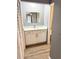 Modern bathroom vanity with white cabinets and quartz top at 4229 S Lake Orlando Pkwy # 133, Orlando, FL 32808