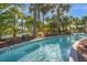 Lazy river winding through lush tropical landscaping at 4306 Lana Ave, Davenport, FL 33897