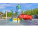 Interactive water playground with colorful features at 4306 Lana Ave, Davenport, FL 33897