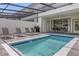 Private pool with patio and outdoor dining at 4306 Lana Ave, Davenport, FL 33897