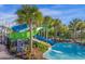 Fun water slides for all ages with a pool below at 4306 Lana Ave, Davenport, FL 33897