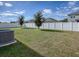 Large fenced backyard with AC unit at 911 Avenal, Davenport, FL 33837
