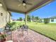 Covered patio perfect for outdoor relaxing and entertaining at 941 Rimini Dr, St Cloud, FL 34771