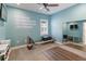 Exercise room with Pilates equipment and large mirror at 10159 Royal Island Ct, Orlando, FL 32836