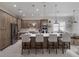 Modern kitchen with gray cabinets, white counters, and an island at 10159 Royal Island Ct, Orlando, FL 32836