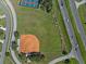Community baseball field next to roadway at 21523 Queen Anne Ct, Leesburg, FL 34748