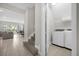 Neat laundry room with washer, dryer and extra storage at 365 Southfield St, Kissimmee, FL 34747