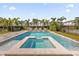 Inviting pool and spa with lounge chairs at 365 Southfield St, Kissimmee, FL 34747