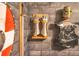 Medieval-themed room decor with armor and weapons at 1430 Thunderbird Rd, Davenport, FL 33896