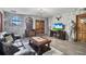 Game room with a medieval theme, including a throne and knight statues at 1430 Thunderbird Rd, Davenport, FL 33896
