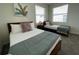 Bedroom with two twin beds, nightstand, and window coverings at 3161 Paradox Cir # 301, Kissimmee, FL 34746