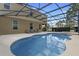 Inviting pool and spa with screened enclosure at 4204 Oakview Dr, Davenport, FL 33837