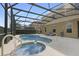 Inviting pool and spa with screened enclosure at 4204 Oakview Dr, Davenport, FL 33837