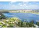 Aerial view of a lake and surrounding area at 4801 Beach Blvd, Orlando, FL 32803