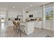 Modern kitchen with stainless steel appliances and an island at 684 Preston Cove Dr, St Cloud, FL 34771