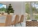 Modern kitchen with breakfast bar and view to backyard at 684 Preston Cove Dr, St Cloud, FL 34771