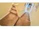 Carpeted staircase leading to the upper level at 14650 Sweet Acacia Dr, Orlando, FL 32828