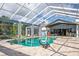 Resort-style pool with screened enclosure and patio at 17017 Marsh Rd, Winter Garden, FL 34787
