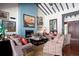 Spacious living room with hardwood floors, fireplace, and high ceilings at 17017 Marsh Rd, Winter Garden, FL 34787