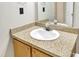 Bathroom with granite countertop, single sink, and updated fixtures at 623 Dory Ln # 308, Altamonte Springs, FL 32714