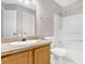 Clean bathroom with granite vanity, single sink, and shower/tub combo at 623 Dory Ln # 308, Altamonte Springs, FL 32714
