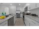Modern kitchen with stainless steel appliances and granite countertops at 692 Preston Cove Dr, St Cloud, FL 34771