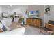 Open living room featuring kitchen and contemporary decor at 692 Preston Cove Dr, St Cloud, FL 34771