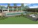 Resort-style pool with covered patio and lounge chairs at 692 Preston Cove Dr, St Cloud, FL 34771