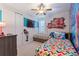 bedroom with twin beds and themed decor at 7647 Fairfax Dr, Kissimmee, FL 34747