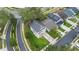 Aerial view of a house situated in a quiet cul-de-sac at 1820 Blaine Ter, Winter Park, FL 32792