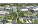 Aerial view showcasing the house's location within a residential neighborhood at 1820 Blaine Ter, Winter Park, FL 32792