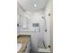 Spa-like bathroom with a large walk-in shower, granite countertop and modern fixtures at 1820 Blaine Ter, Winter Park, FL 32792